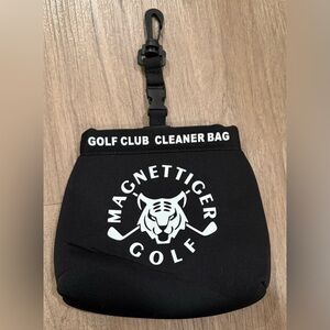 Golf Club Cleaner Scrubber Bag Detachable Pouch Magnettiger Neoprene